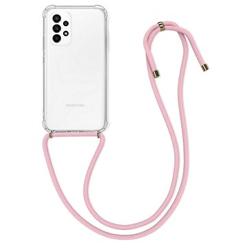 TopQ Kryt Samsung A23 5G s růžovou šňůrkou průhledný 87116 (87116)