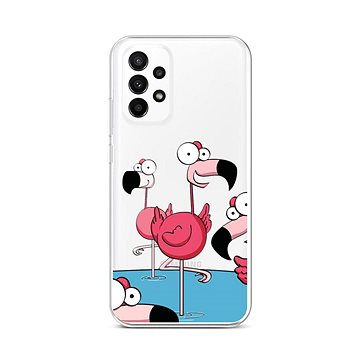 TopQ Kryt Samsung A23 5G Cartoon Flamingos 87106 (87106)