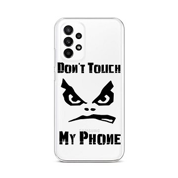 TopQ Kryt Samsung A23 5G Don't Touch průhledný 87101 (87101)