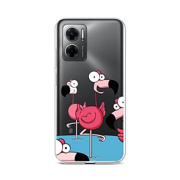 TopQ Kryt Xiaomi Redmi 10 5G Cartoon Flamingos 86441 (86441)