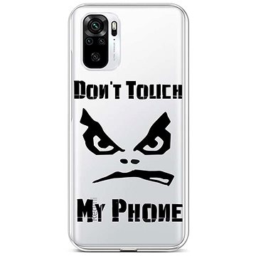 TopQ Kryt Xiaomi Redmi Note 10S Don't Touch průhledný 85969 (85969)