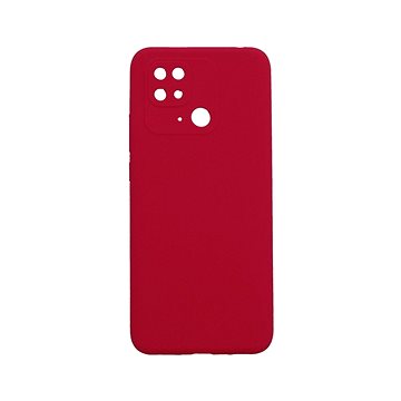 TopQ Kryt Essential Xiaomi Redmi 10C malinově červený 85538 (85538)