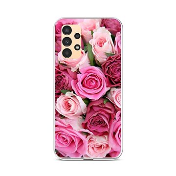 TopQ Kryt Samsung A13 Růžové růžičky 85213 (85213)