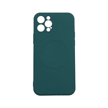 TopQ Kryt iPhone 12 Pro s MagSafe tmavě zelený 85012 (85012)