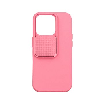 TopQ Kryt Camshield Soft iPhone 14 Pro světle růžový 84912 (84912)