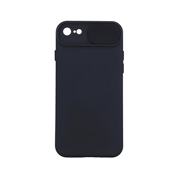 TopQ Kryt Camshield Soft iPhone SE 2022 černý 76443 (76443)
