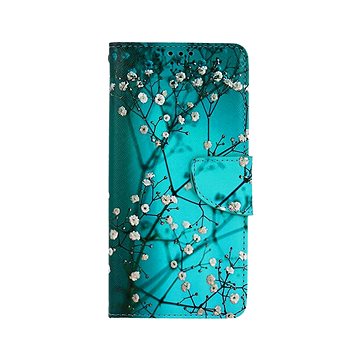 TopQ Pouzdro Xiaomi Redmi 10 5G knížkové Modré s květy 89367 (89367)