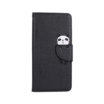 TopQ Pouzdro Xiaomi Redmi 9A knížkové černé s pandou 84196 (84196)