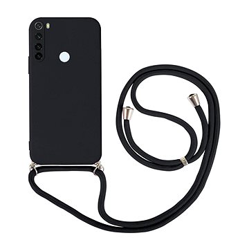 TopQ Kryt Xiaomi Redmi Note 8T černý se šňůrkou 91448 (91448)
