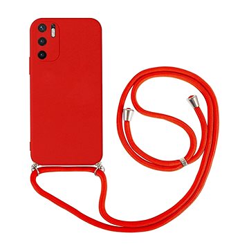 TopQ Kryt Xiaomi Redmi Note 10 5G červený se šňůrkou 91424 (91424)