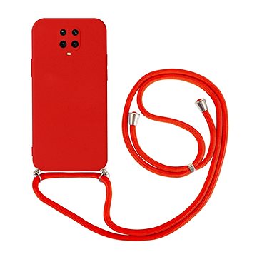 TopQ Kryt Xiaomi Redmi Note 9 Pro červený se šňůrkou 91411 (91411)