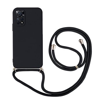 TopQ Kryt Xiaomi Redmi Note 11 Pro černý se šňůrkou 91384 (91384)