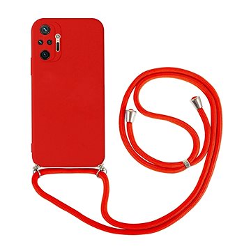 TopQ Kryt Xiaomi Redmi Note 10 Pro červený se šňůrkou 91412 (91412)