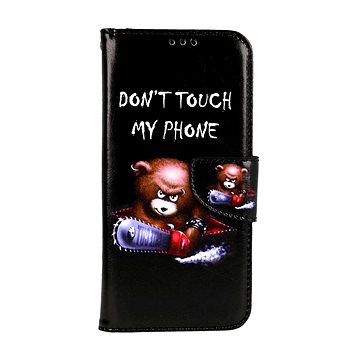 TopQ Pouzdro Samsung A34 knížkové Don't Touch méďa 94083 (94083)