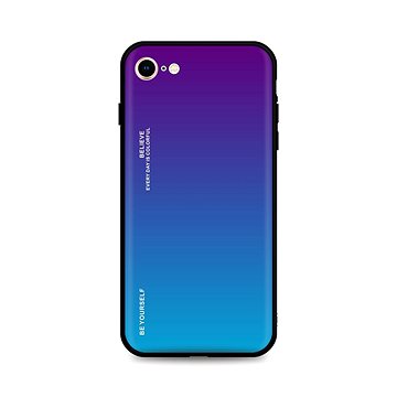 TopQ Kryt LUXURY iPhone 8 pevný duhový purpurový 92469 (92469)