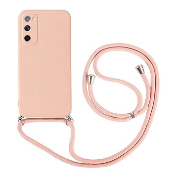 TopQ Kryt Samsung S20 FE růžový se šňůrkou 93411 (93411)