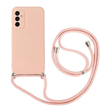 TopQ Kryt Samsung M13 růžový se šňůrkou 93404 (93404)