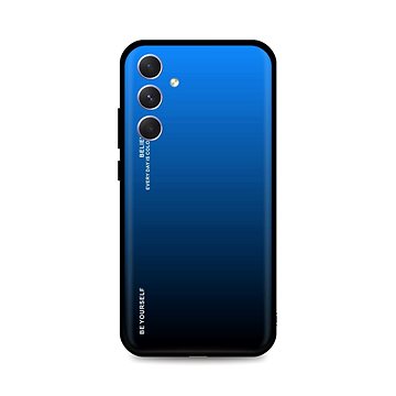 TopQ Kryt LUXURY Samsung A54 5G pevný duhový modrý 93192 (93192)