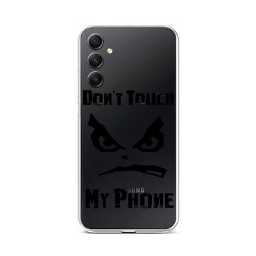 TopQ Kryt Samsung A34 Don't Touch průhledný 93176 (93176)