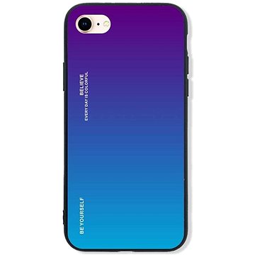 TopQ Kryt LUXURY iPhone 5 - 5S - SE pevný duhový purpurový 92544 (92544)