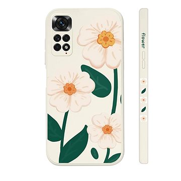 TopQ Kryt Xiaomi Redmi Note 11 Bílé květy 94542 (94542)