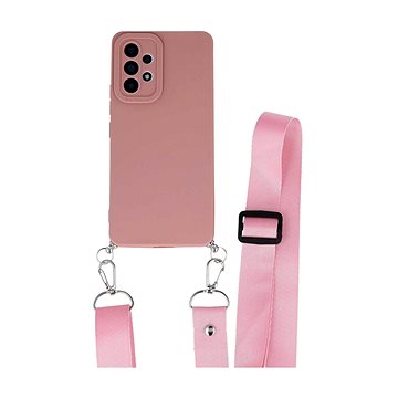 TopQ Kryt Samsung A53 5G Elegance růžový se šňůrkou 94468 (94468)