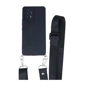 TopQ Kryt Samsung A53 5G Elegance černý se šňůrkou 94466 (94466)