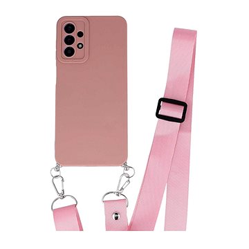 TopQ Kryt Samsung A13 Elegance růžový se šňůrkou 94461 (94461)