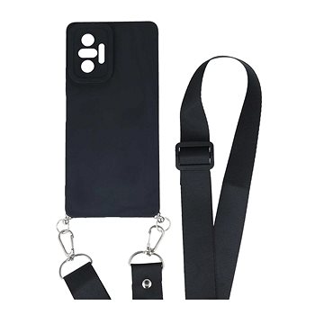 TopQ Kryt Xiaomi Redmi Note 10 Pro Elegance černý se šňůrkou 94448 (94448)