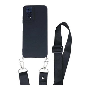 TopQ Kryt Xiaomi Redmi Note 11 Elegance černý se šňůrkou 94443 (94443)