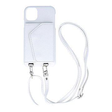 TopQ Kryt Wallet Leather iPhone 11 bílý se šňůrkou 94602 (94602)