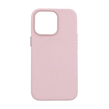 TopQ Kryt Leather MagSafe iPhone 13 Pro růžový 95099 (95099)