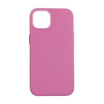 TopQ Kryt Leather MagSafe iPhone 13 růžový 95098 (95098)