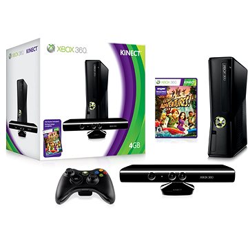 Pronájem herní konzole XBox360 + pohybový senzor Kinect včetně 2 her