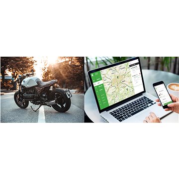 Služba GPS zabezpečení motorky s poplachy na Váš mobil na 3 měsíce