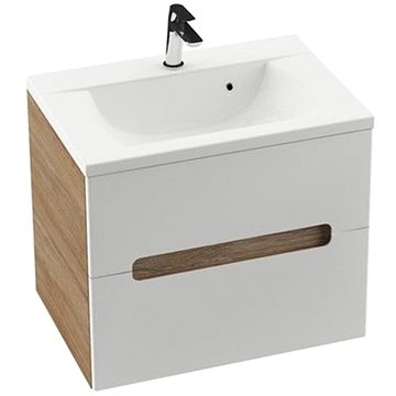 RAVAK Koupelnová skříňka pod umyvadlo SD 600 Classic II capuccino/bílá (X000000905)