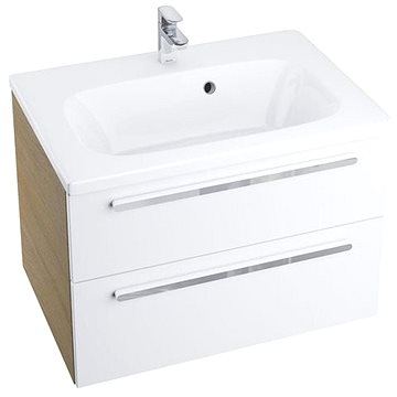 RAVAK Koupelnová skříňka pod umyvadlo SD 800 Chrome II capuccino/bílá (X000000923)