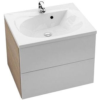 RAVAK Koupelnová skříňka pod umyvadlo SD 760 Rosa II capuccino/bílá (X000001295)