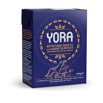 Yora Dog Tetrapack paštika z hmyzu s mrkví 390g (RD-YWDCAA390CP)