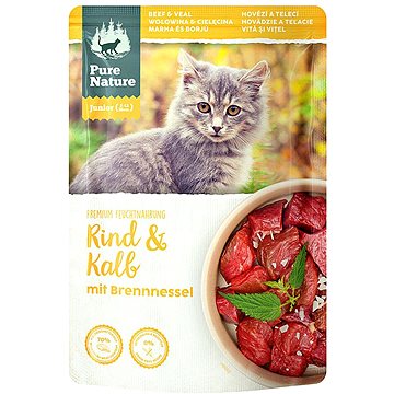 Pure Nature Cat Junior kapsička Hovězí a Telecí 85g (RD-PNCJ00085BV-5660-CS)