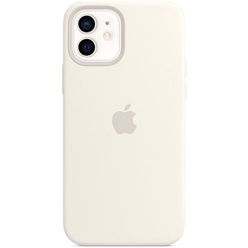Apple iPhone 12 a 12 Pro Silikonový kryt s MagSafe bílý (MHL53ZM/A)