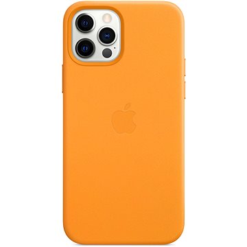 Apple iPhone 12 a 12 Pro Kožený kryt s MagSafe měsíčkově oranžový (MHKC3ZM/A)
