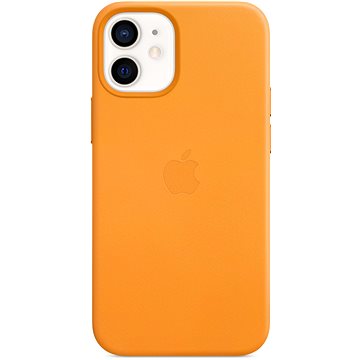 Apple iPhone 12 Mini Kožený kryt s MagSafe měsíčkově oranžový (MHK63ZM/A)