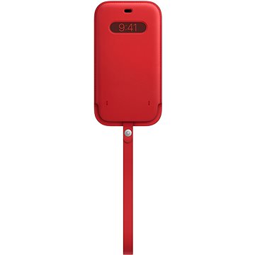 Apple iPhone 12 Pro Max Kožený návlek s MagSafe (PRODUCT)RED (MHYJ3ZM/A)