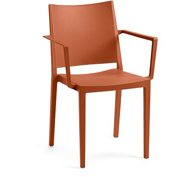 ROJAPLAST Židle zahradní MOSK ARMCHAIR, cihlová (5604916050408)