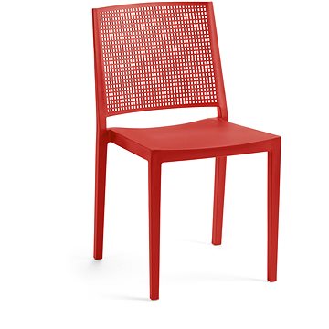 ROJAPLAST Židle zahradní GRID, červená (5604916050576)
