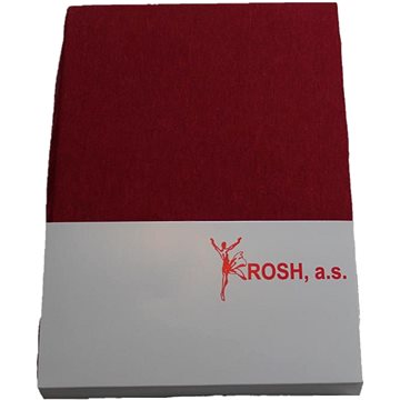Rosh Jersey prostěradlo EXCLUSIVE 180 × 200cm - Bordó (PA-004A52)