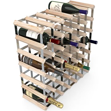 RTA stojan na 42 lahví vína, přírodní borovice - pozinkovaná ocel / rozložený (WINE3022)