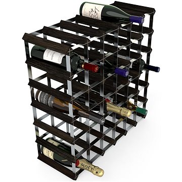 RTA stojan na 42 lahví vína, černý jasan - pozinkovaná ocel / rozložený (WINE0074)