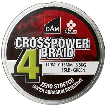 DAM Crosspower 4-Braid 150m Green (RYB014445nad)